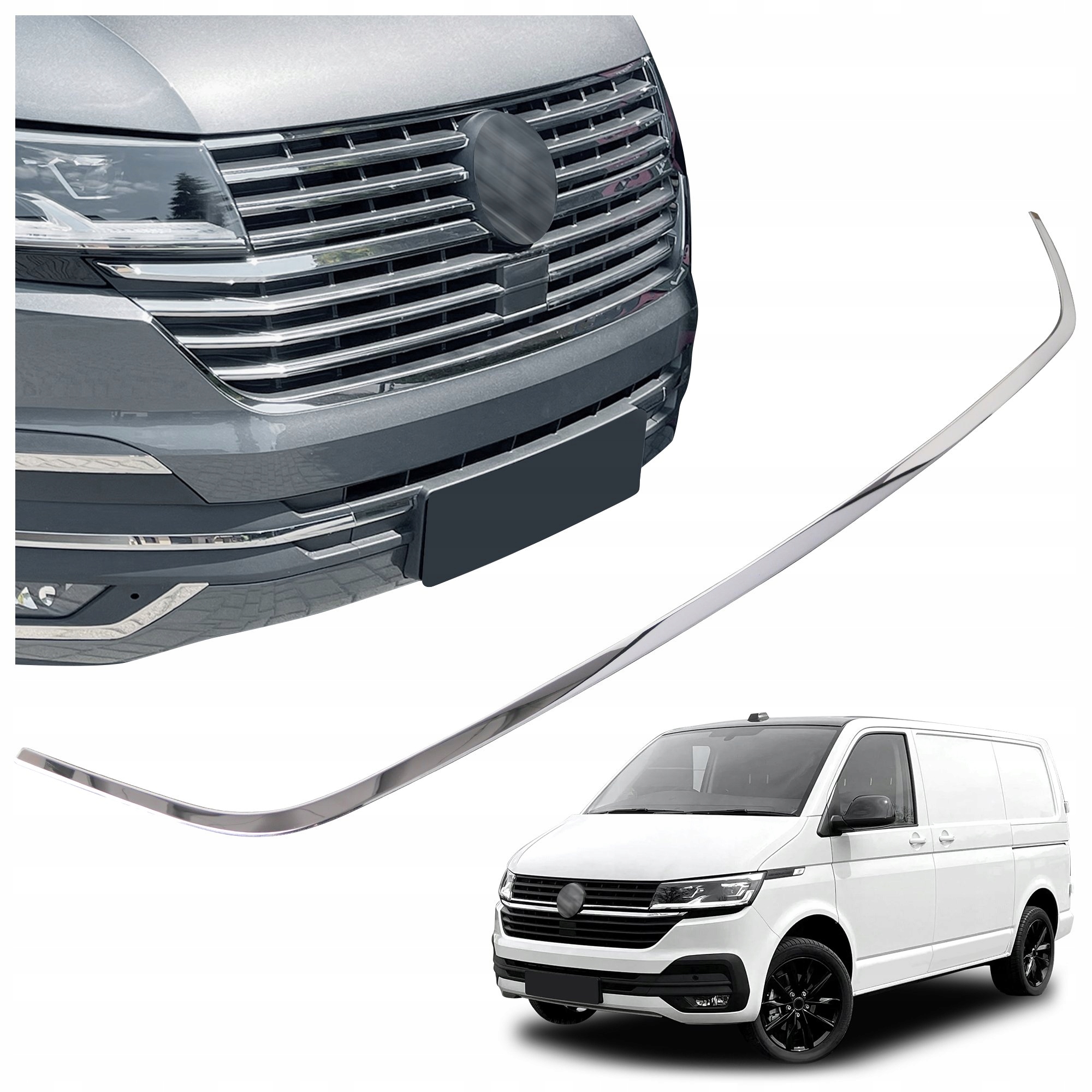 Lišta atrapy prednej grilovacej masky pre Vw Transporter VI T6.1 2019-