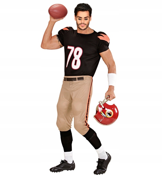 Kostým Americký Fotbalista Ragbyový Hráč S