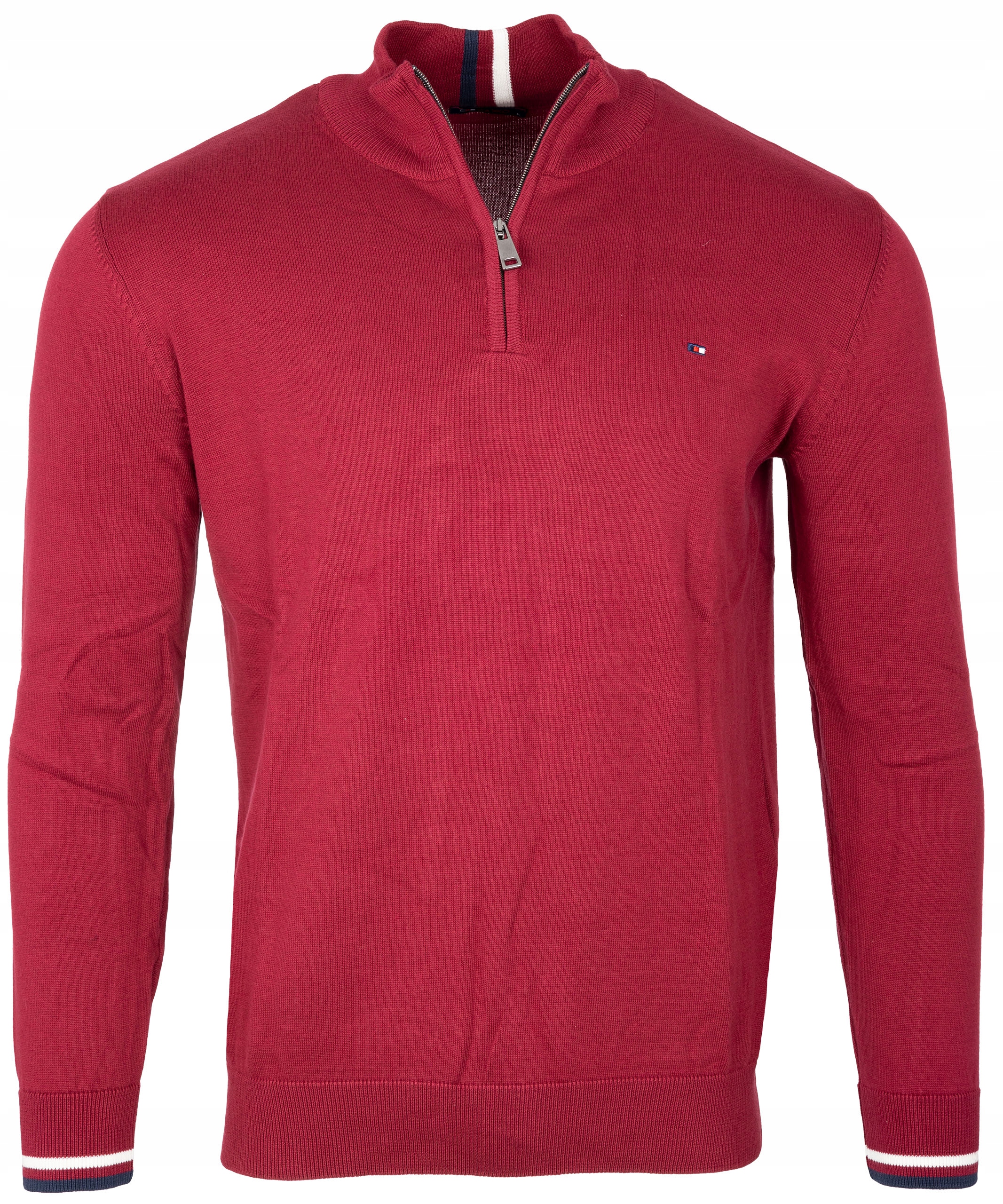 

Sweter Półgolf Regular Krótki Zamek XXL bordowy