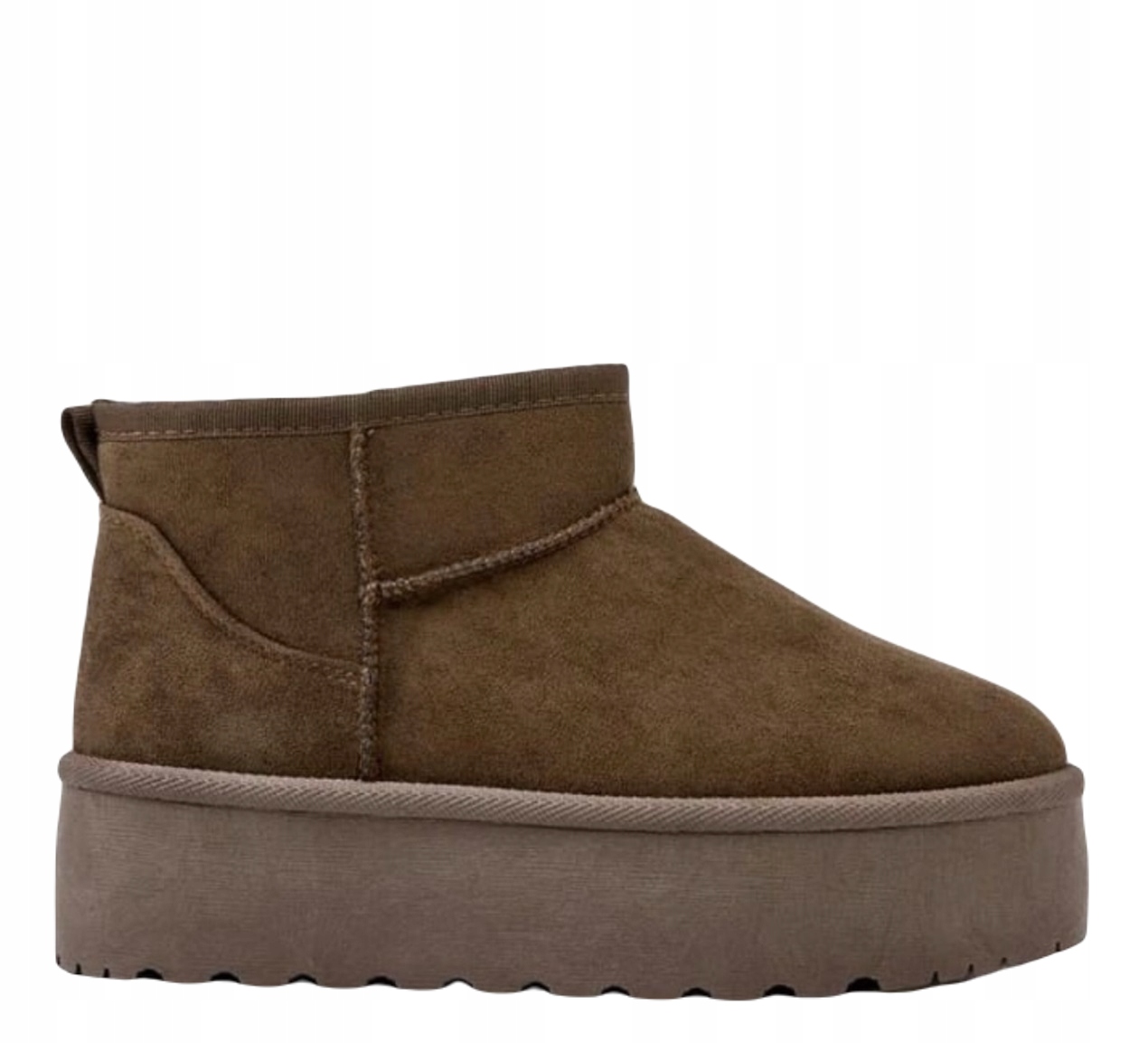 ŚNIEGOWCE DAMSKIE BRĄZOWE NA PLATFORMIE EMU MUKLUKI R.41