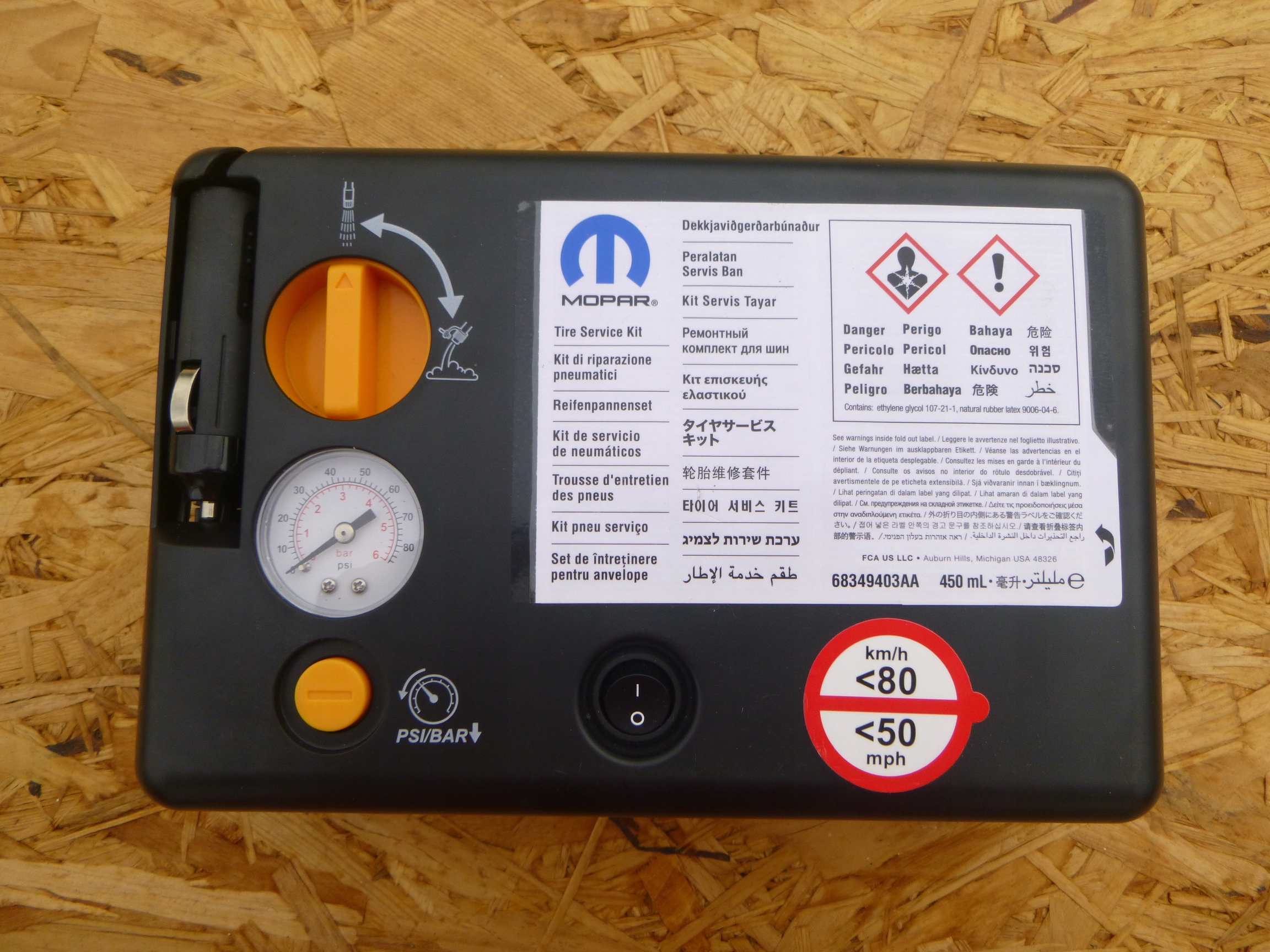 MOPAR MUSTANG DODGE JEEP CHRYSLER KOMPRESOR ZESTAW NAPRAWCZY KOŁA OPONY