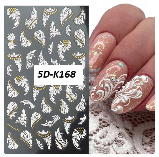 NAKLEJKI NA PAZNOKCIE SAMOPRZYLEPNE 5D