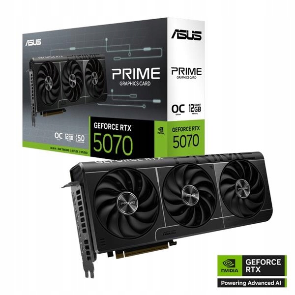 Asus Prime RTX5070 Oc 12GB/192-bit GDDR7 Hdmi 3xDP 90YV0M10-M0NA00