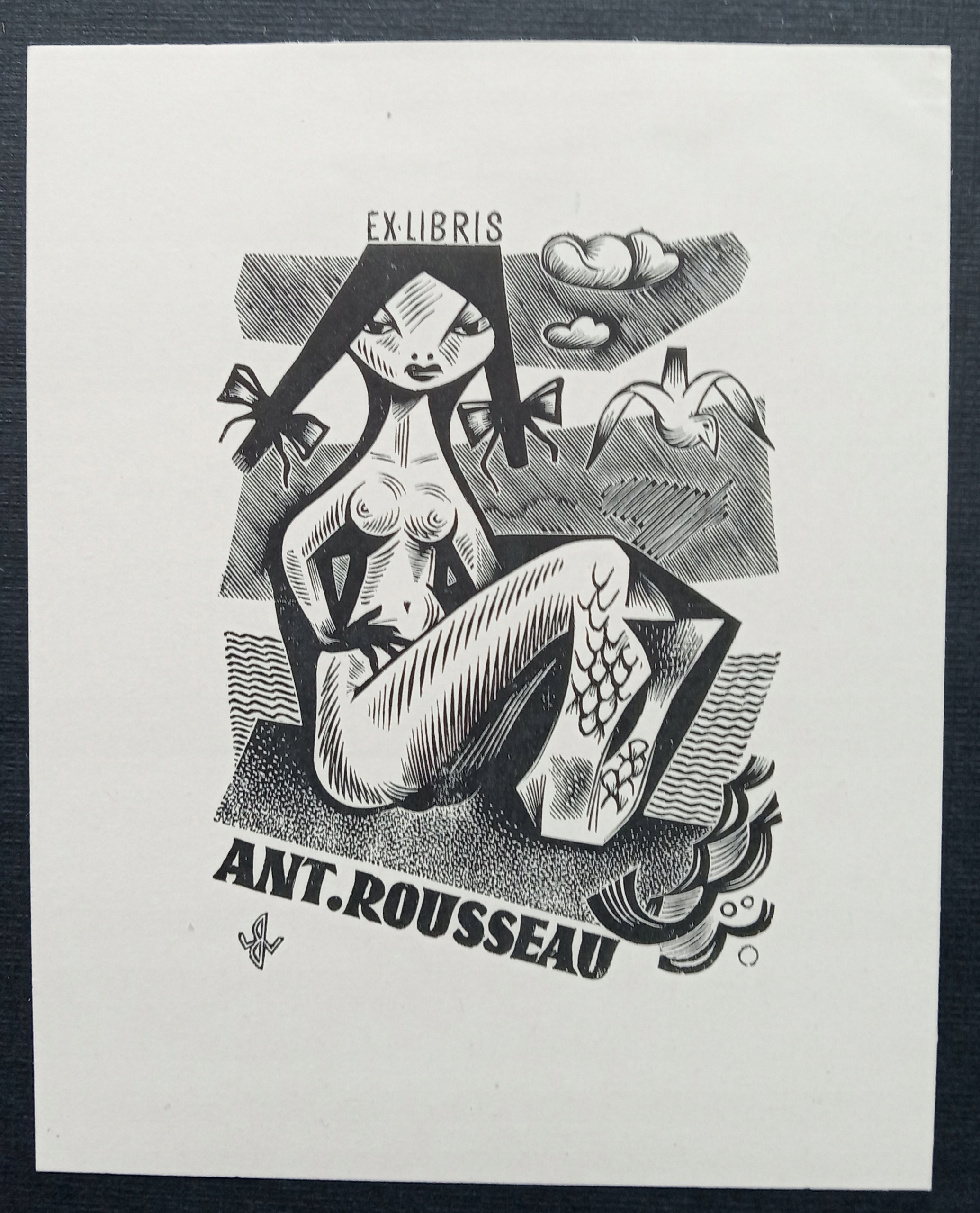 *KP* Barylski Wojciech - Ex libris Ant. Rousseau (1960?)