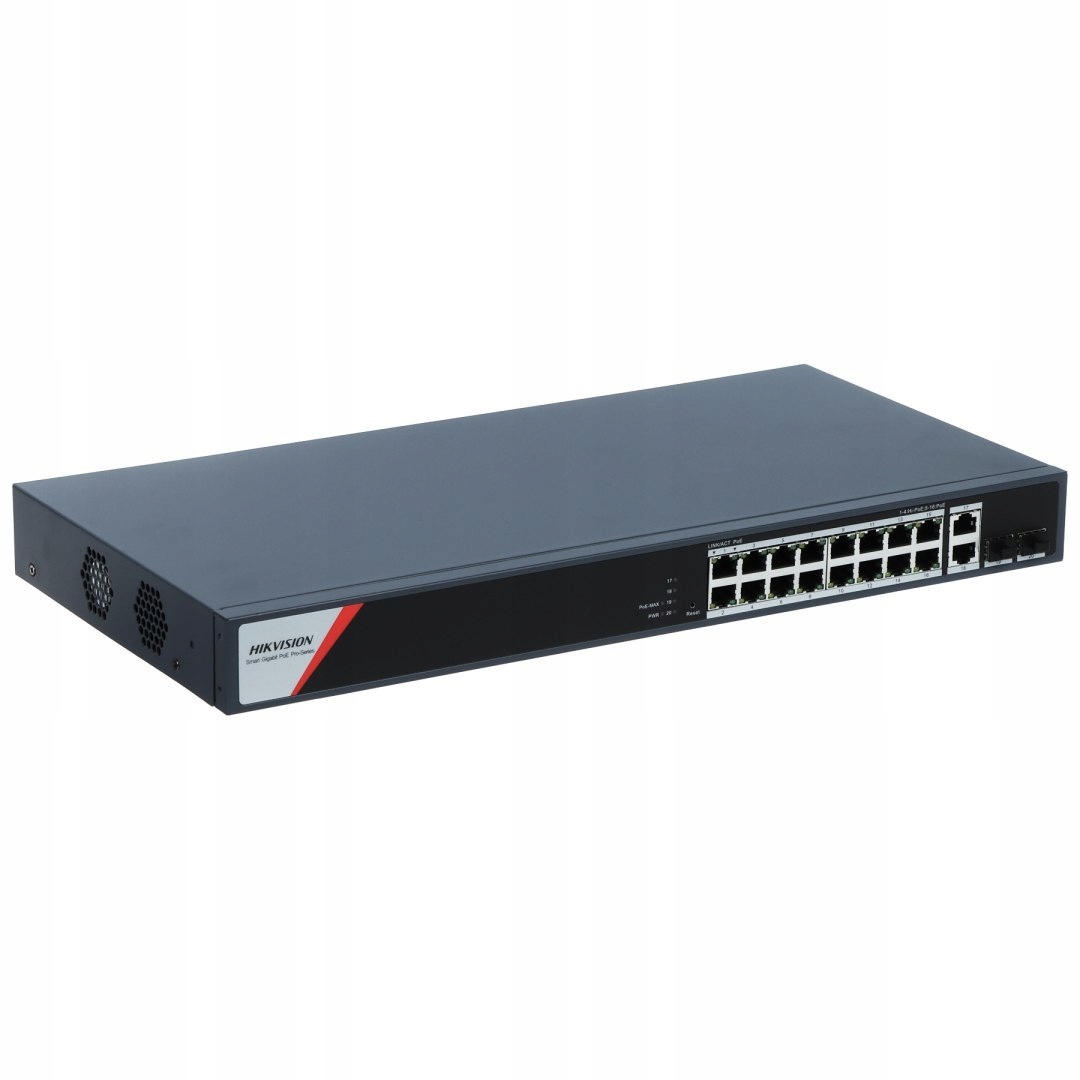 Switch Poe DS-3E1520HP-SI-16P2T2F 16-PORTOVÝ Sfp Hikvision