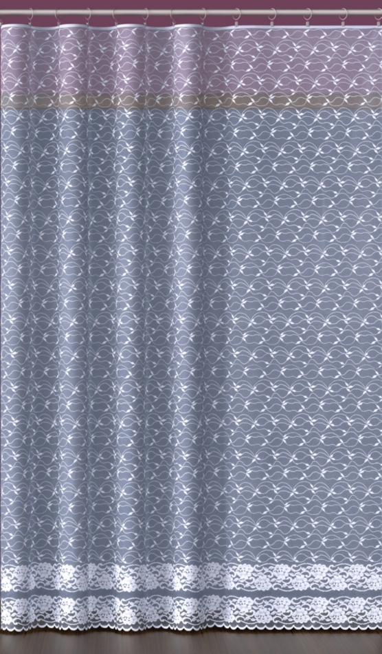 Mg Záclona žakár 585/3 Bílá 350x160 got s páskou M