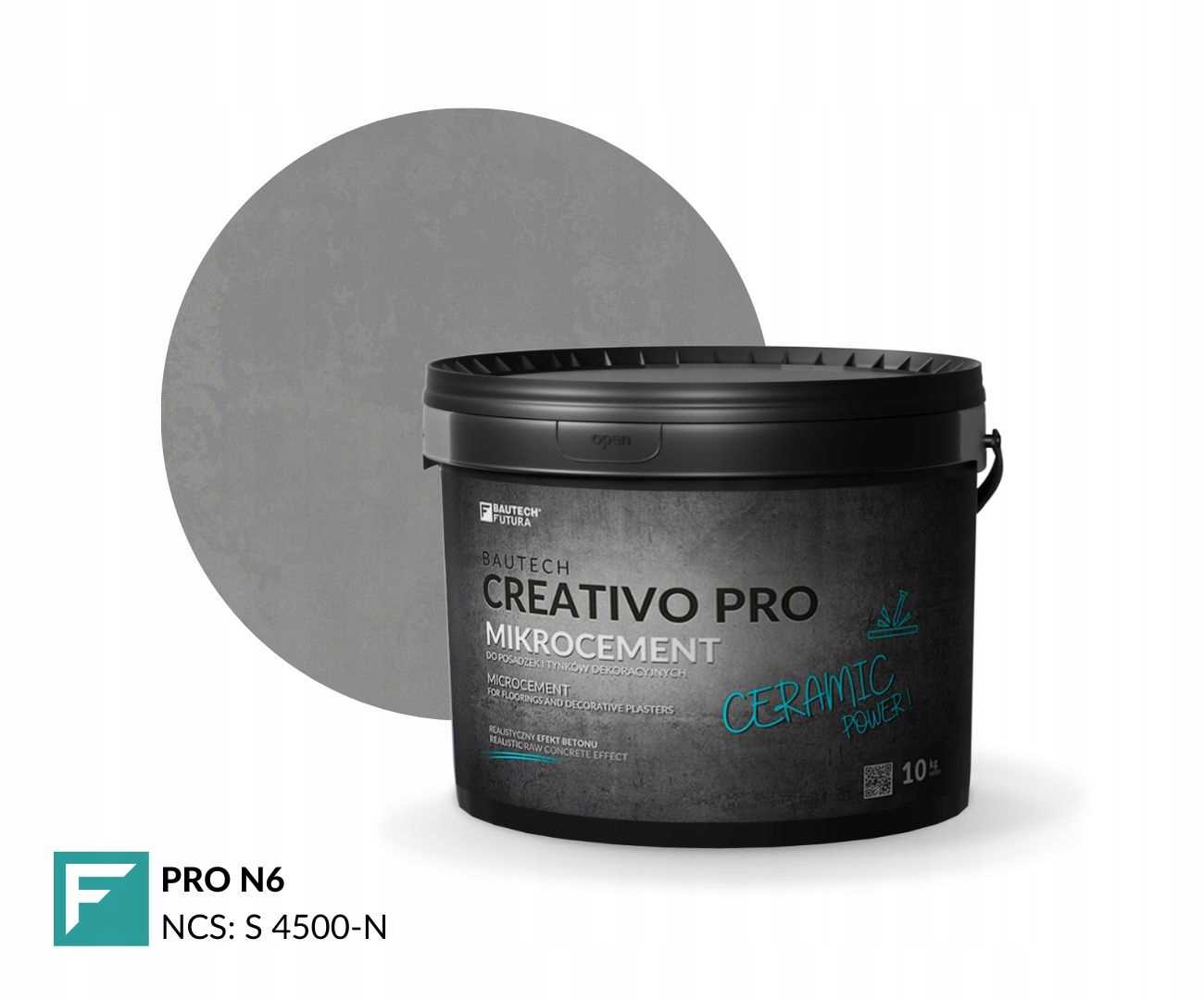 Mikrocement ceramiczny Bautech Creativo Pro N6 10 kg