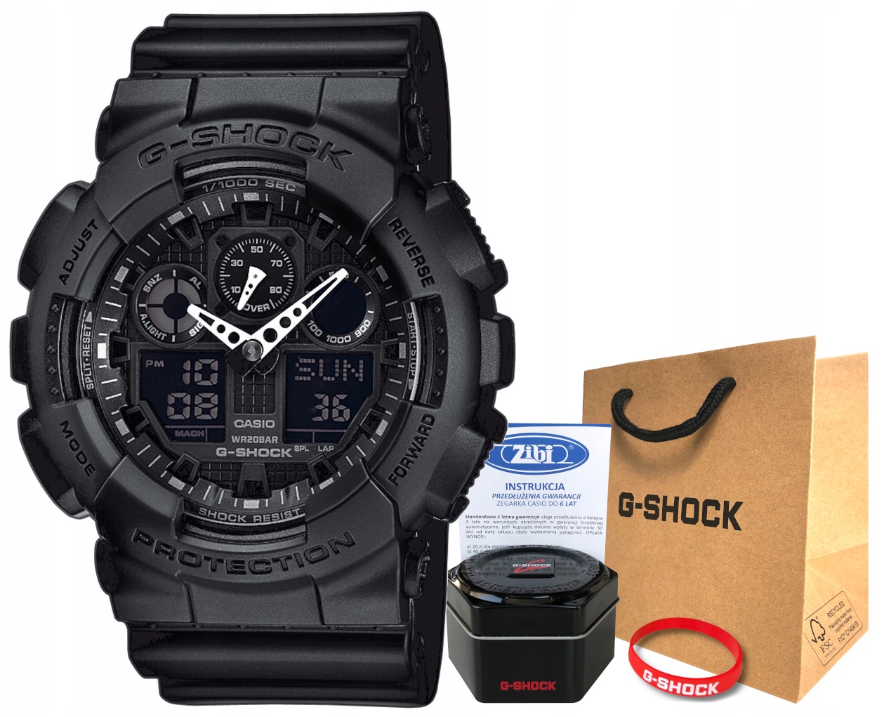 

Zegarek Casio G-shock GA-100-1A1ER 20BAR hologram