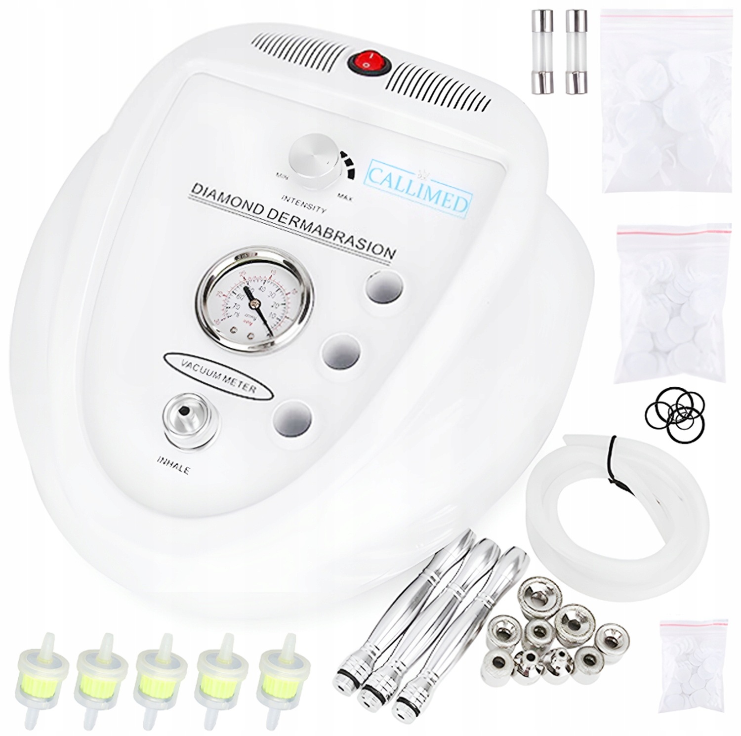 Diamantová mikrodermabraze pro obnovu liftingu obličeje silná 100 W 5 filtrů