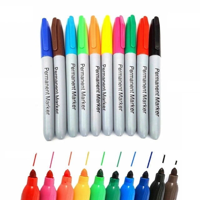 

Markery permanentne flamastry mazaki pisaki 10 kol