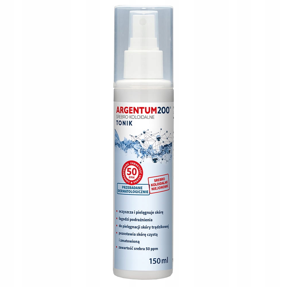

Argentum200 Srebro Koloidalne 50 ppm aerozol 150ml