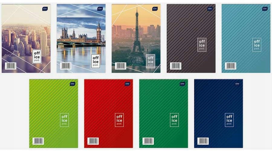 40x Blok biurowy Brulion Notes w kratę A4 100 str.