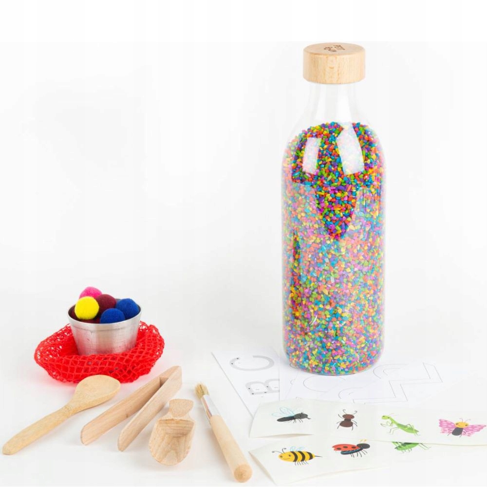Zestaw z butelką sensoryczną Petit Boum Wow! bez marki