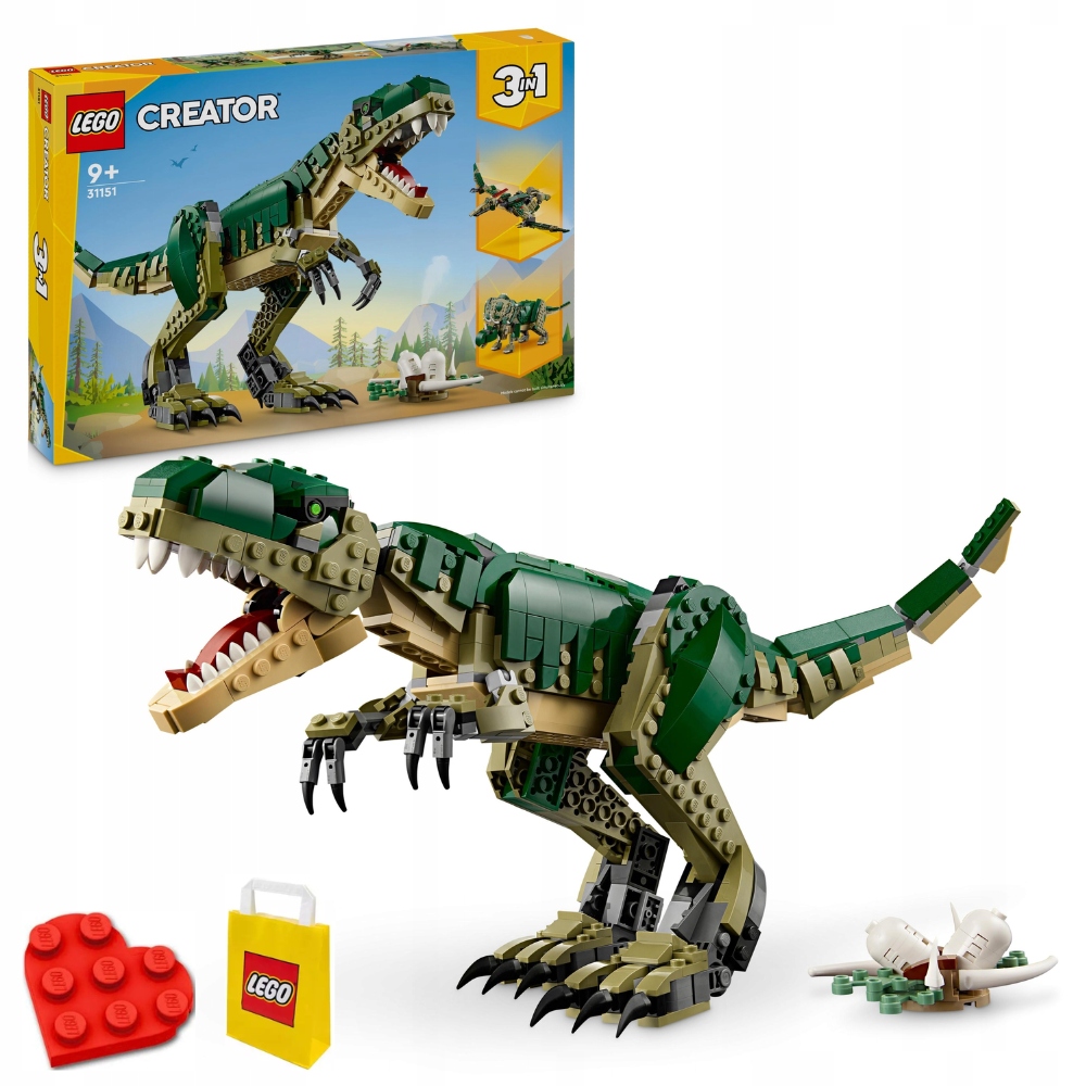 LEGO Creator 3 в 1 Тираннозавр 31151
