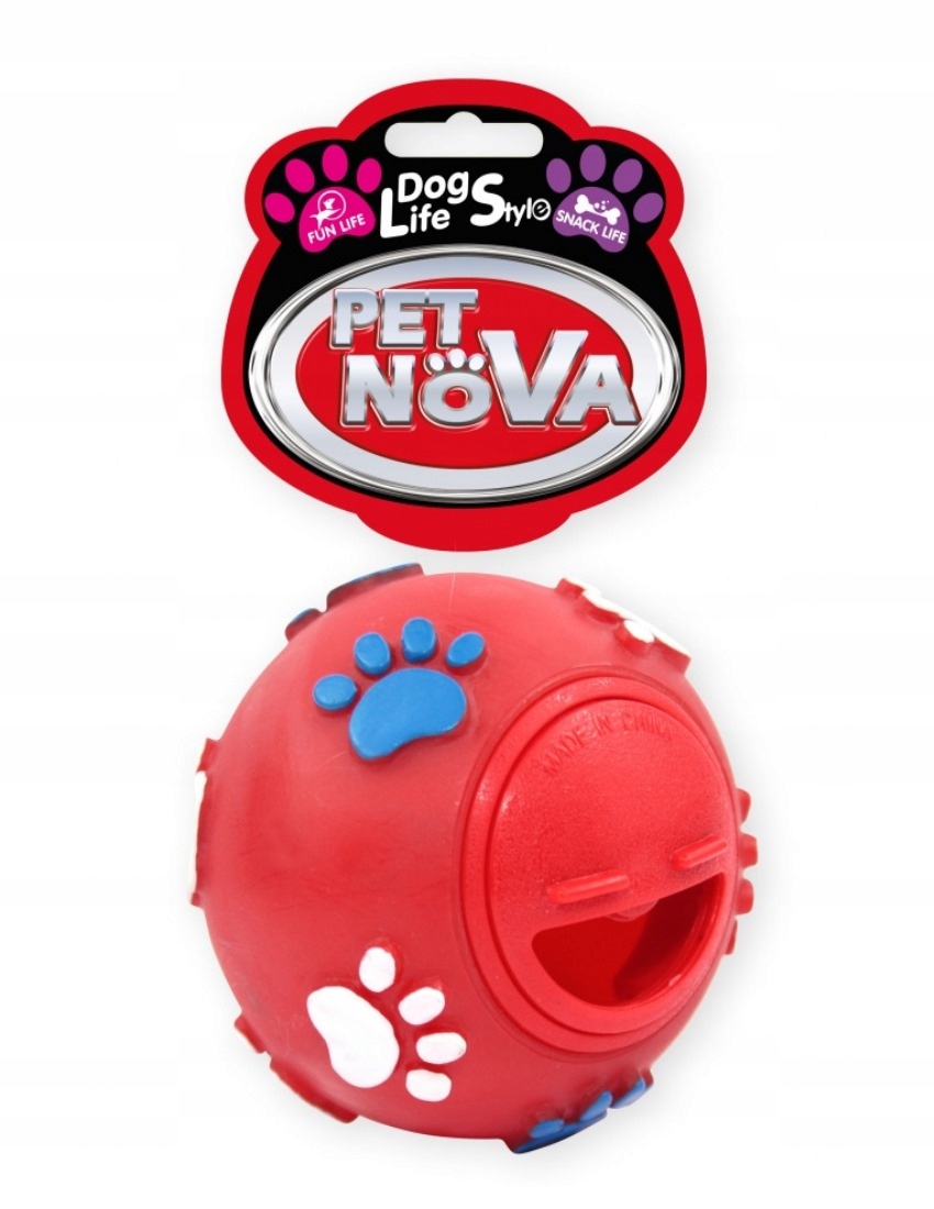 

Pet Nova Kula Smakula na przysmaki 7,5 cm.czerwona
