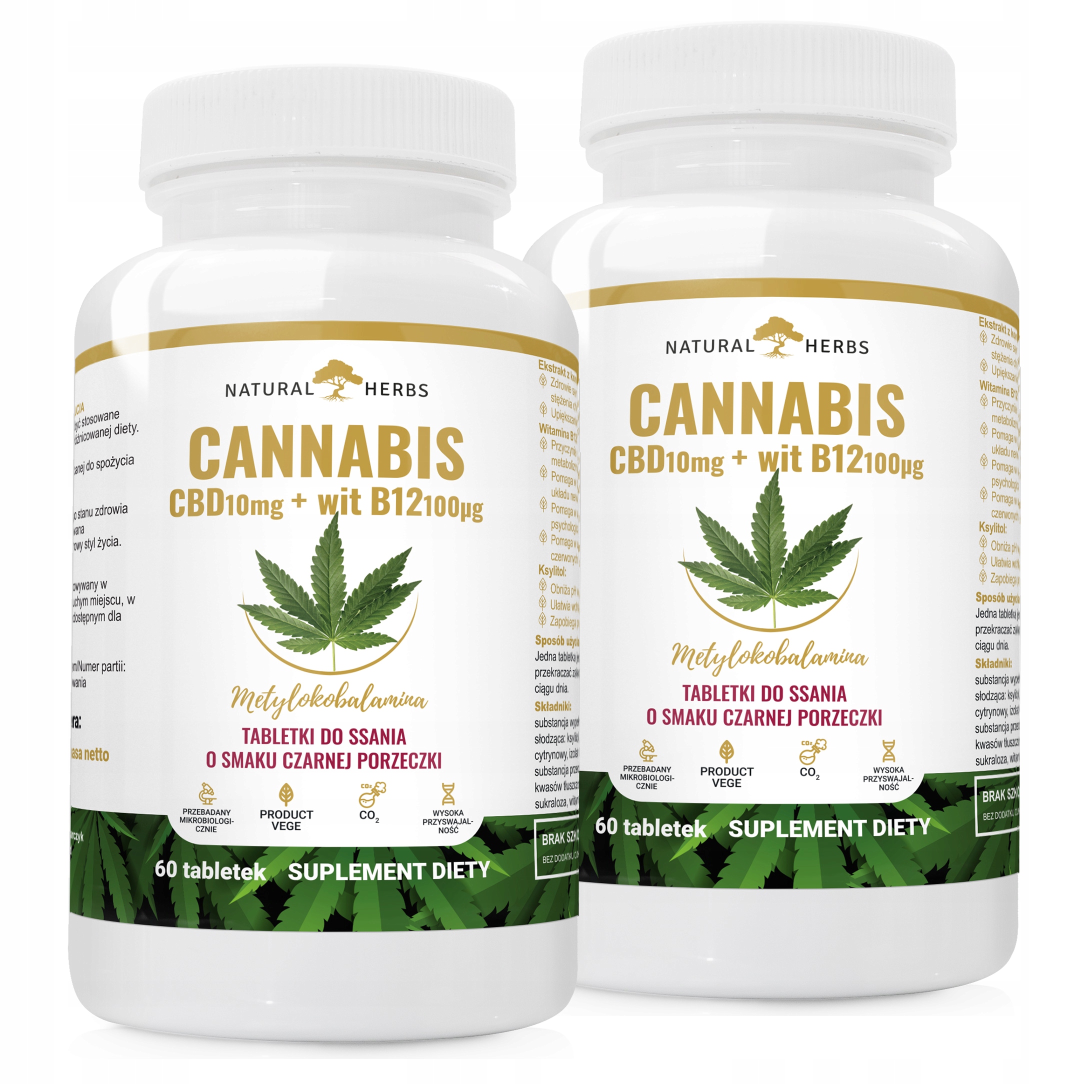 

Cbd 10mg Witamina B12 Metylowana Full Spec 2x60t
