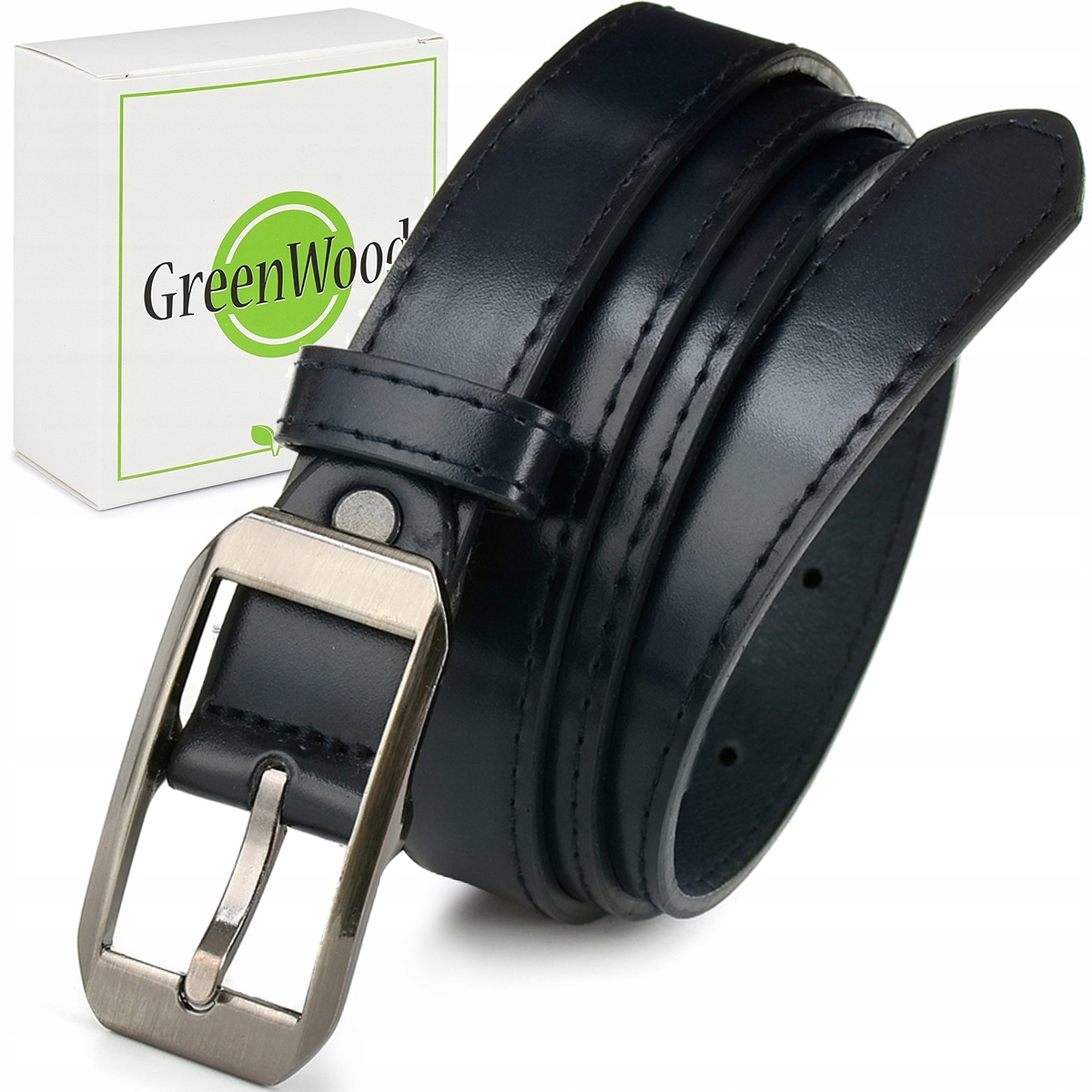 

Pasek do spodni damski eko skóra klasyka Greenwood