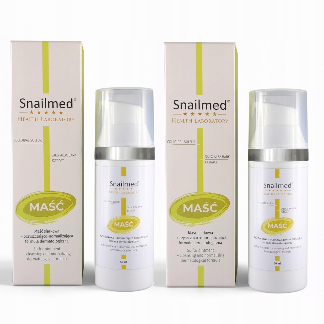 Maść Siarkowa Snailmed – Intensywna Kuracja z Siarką Koloidalną 10% 100 ml