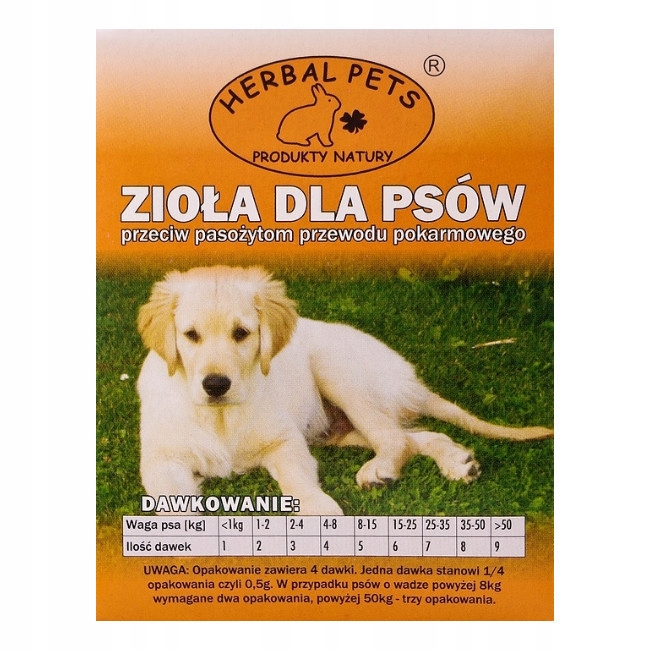 

Zioła przeciw pasożytom – dla psów 2g