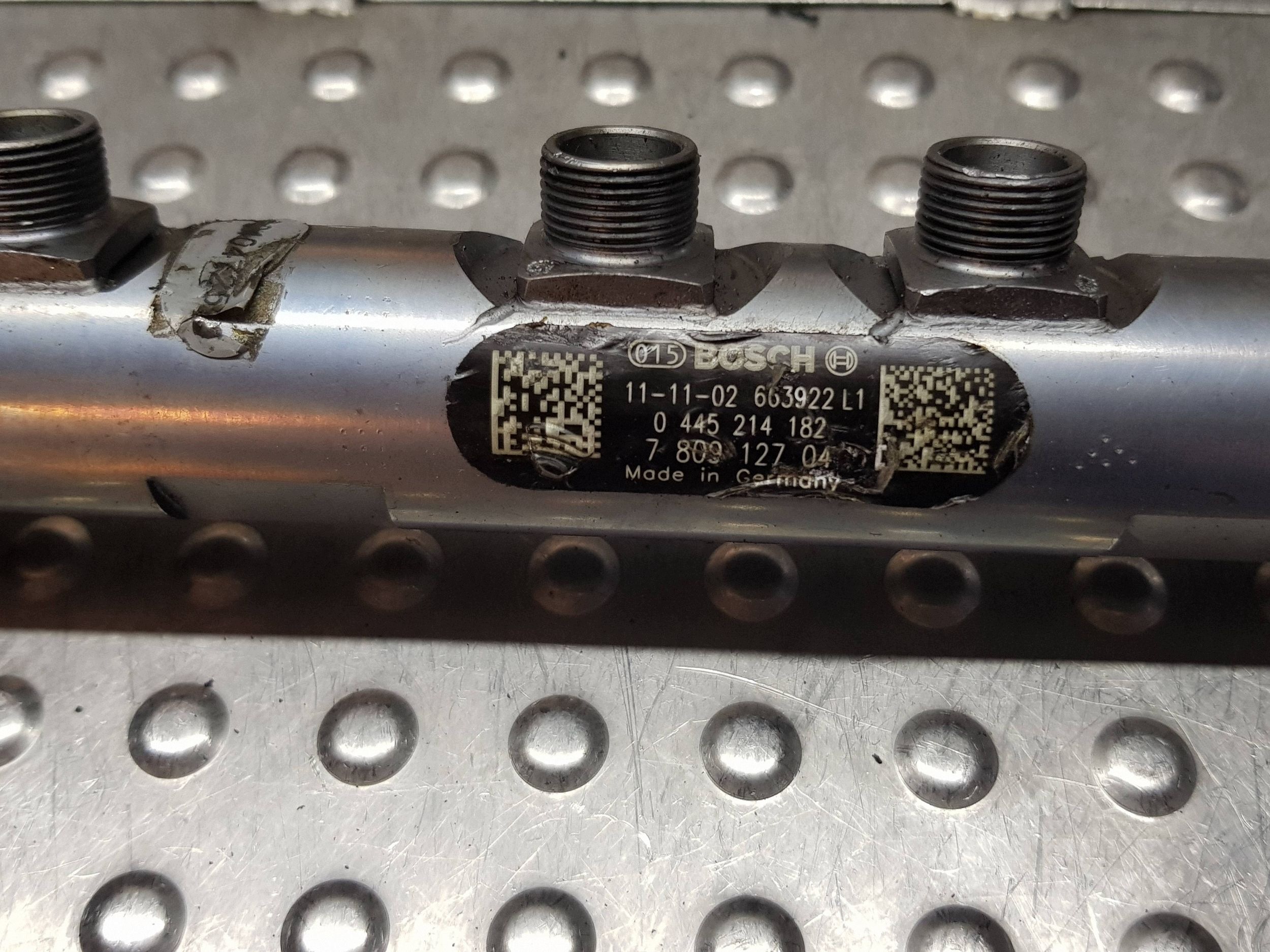 rampe injection capteurs 7809127 BMW E84 E87 E90 E91 F20 F34 F36 2.0 D N47