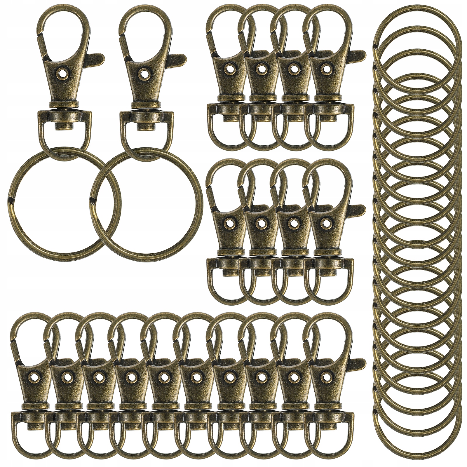 Dog Button Clip Hooks Keychain 20 Sets Liczba elementów w zestawie 1 szt.