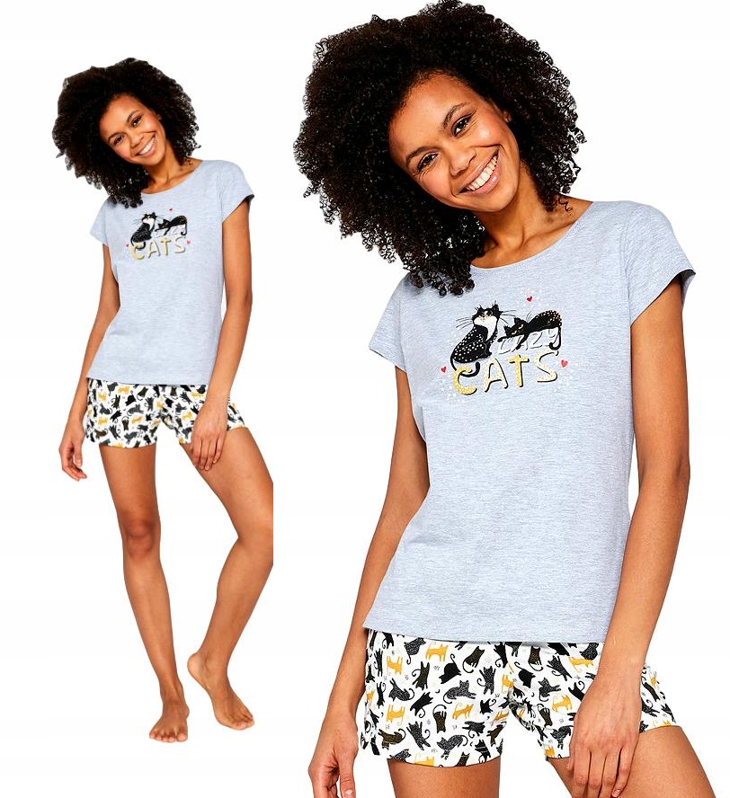 

Cornette Piżama damska Cats Leniwe Kotki roz. XL