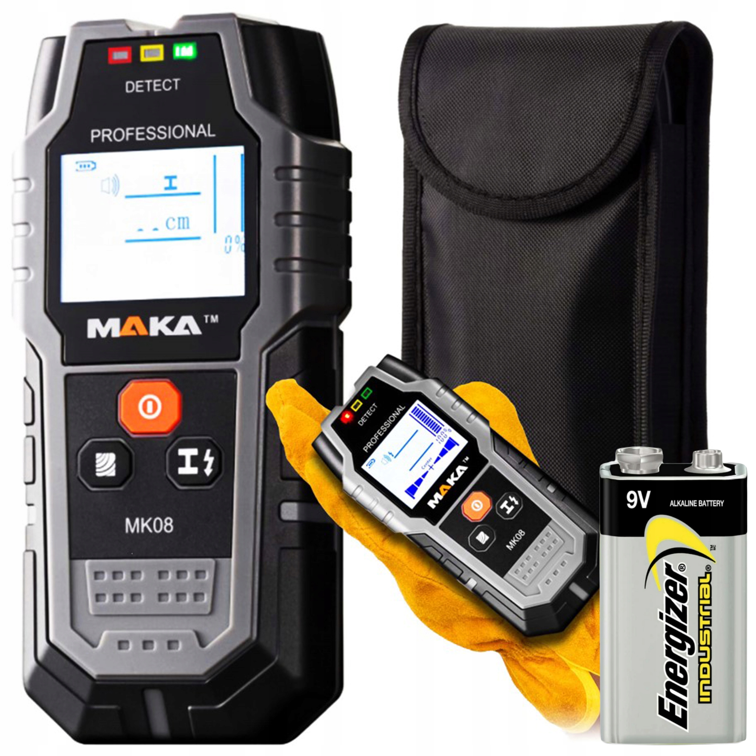 Wykrywacz Detektor Przewodów Kabli Metali W Ścianie Drewna Metalu Bateria