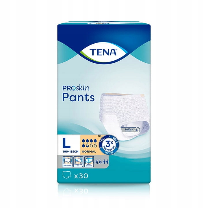 

Majtki chłonne Tena Pants ProSkin Normal L 30szt.