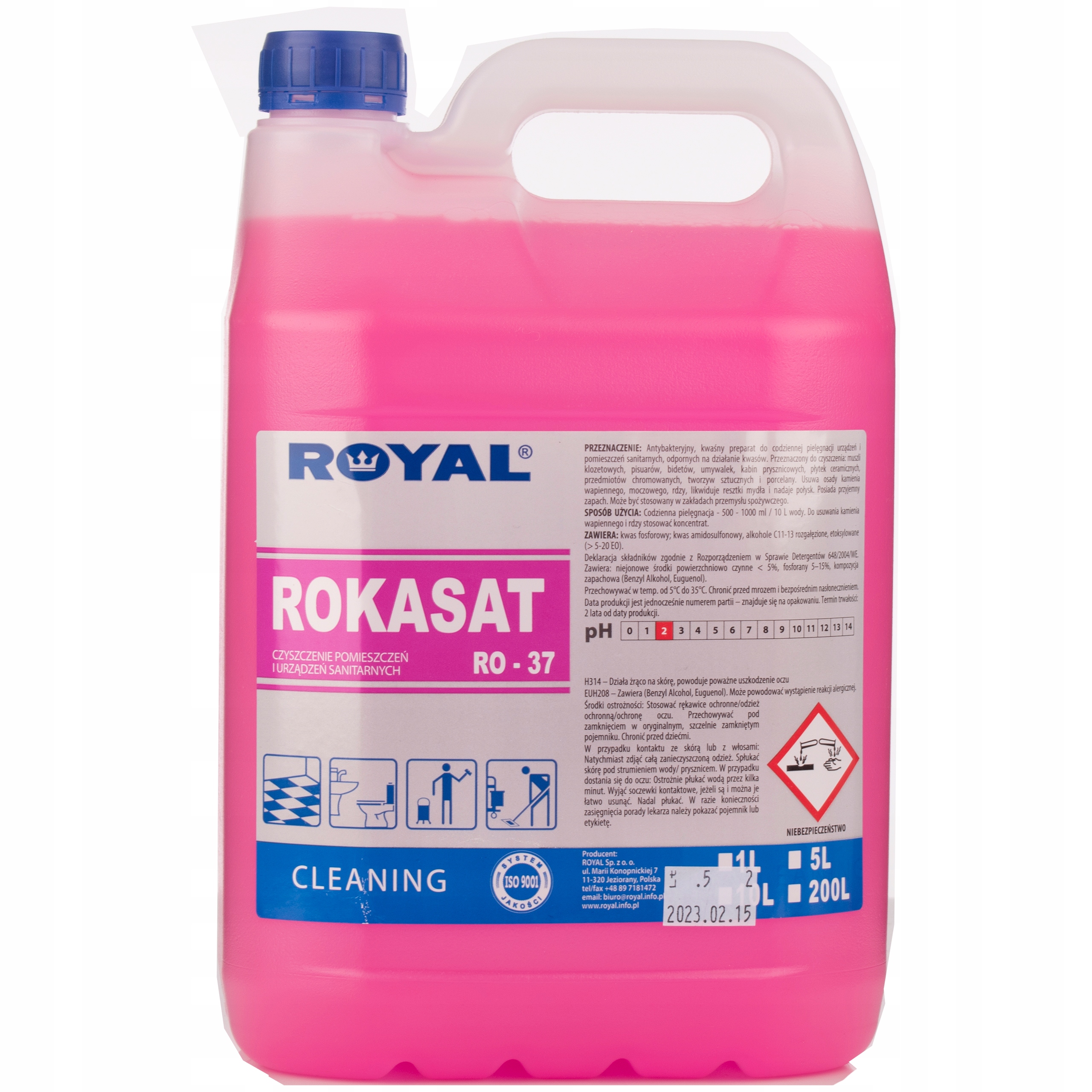 

Royal Rokasat 5l do mycia łazienek, kabin 5L