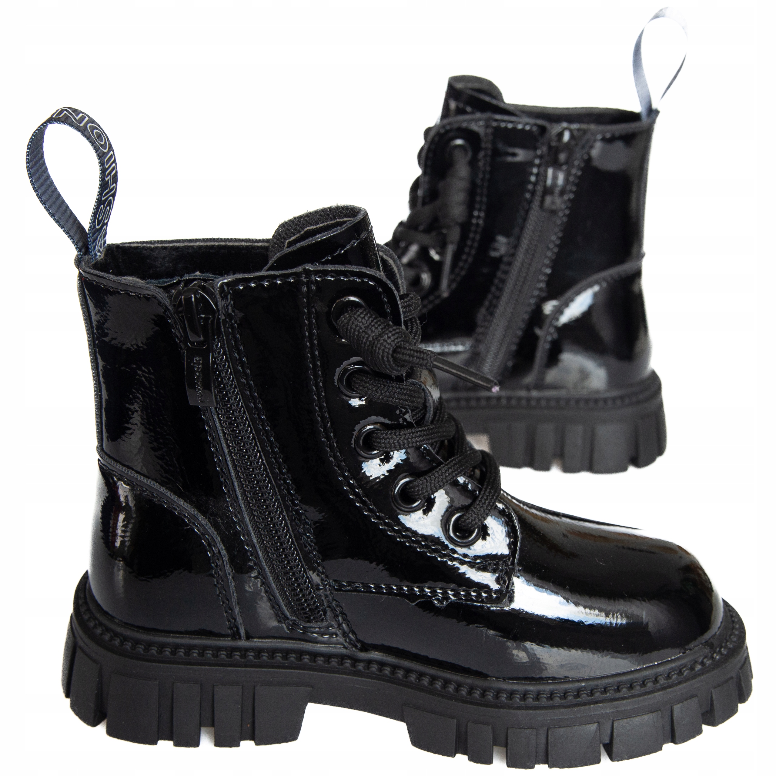 APAWWA BOTKI DZIEWCZĘCE OCIEPLANE R27 Kolor czarny