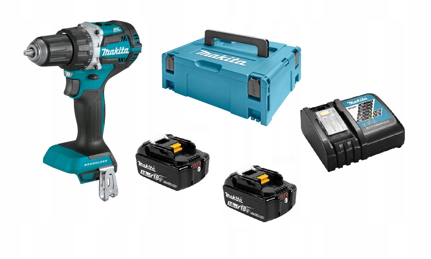Makita DDF484RTJ Aku Šroubovák bezuhlíková 2x5,0Ah