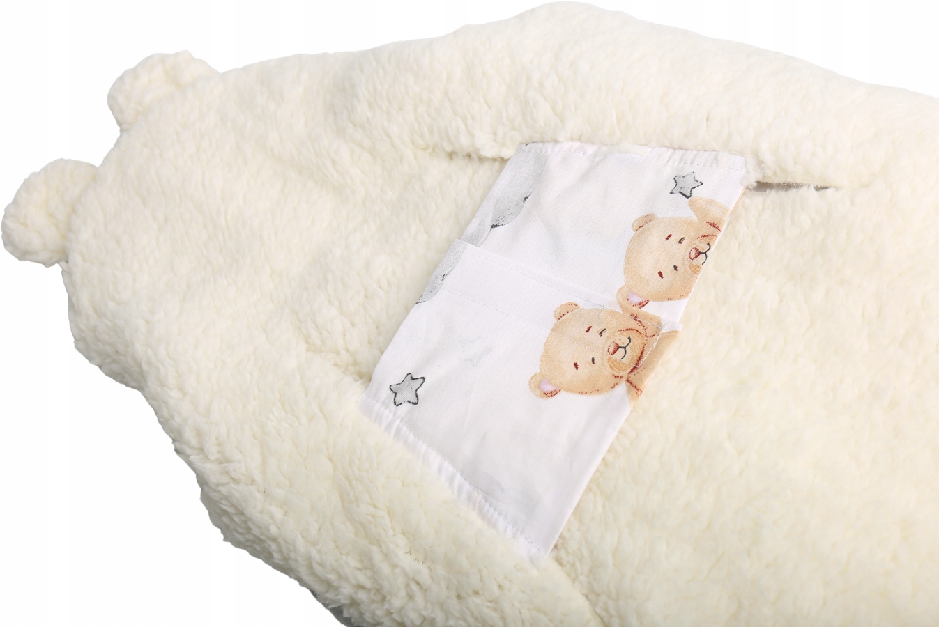 Zavinovací poťah na detský nosič, teplý plyšový materiál, zapínanie, BABYMAM, originálny stav balenia