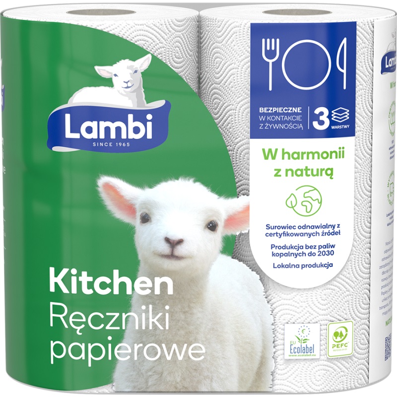 

Lambi Kitchen ręcznik papierowy 3-warstwowy A'2