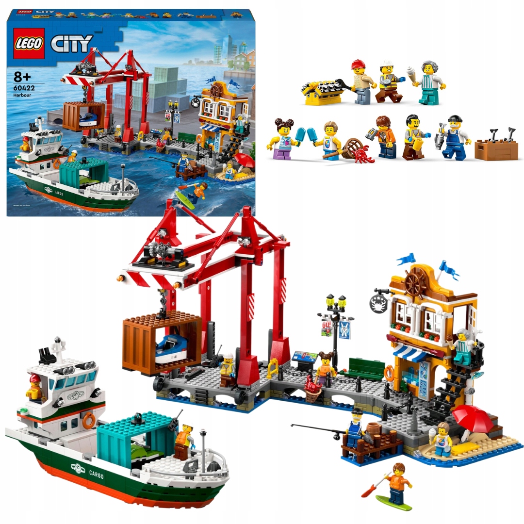 Lego City 60422 Námořní přístav s nákladní lodí Loď Loď