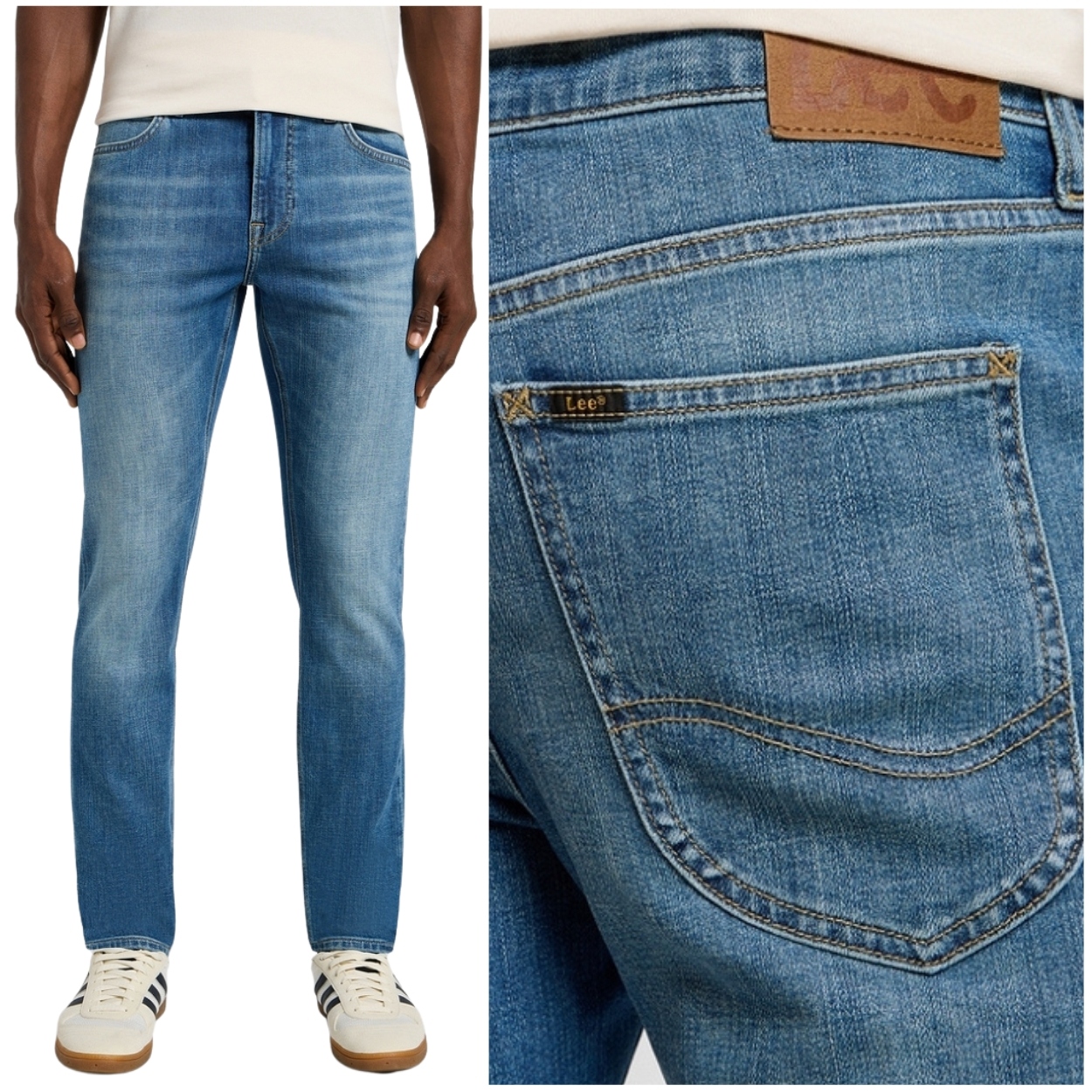 Lee Malone skinny Highland DžINS pánské džínové kalhoty s trubičkami W29 L34