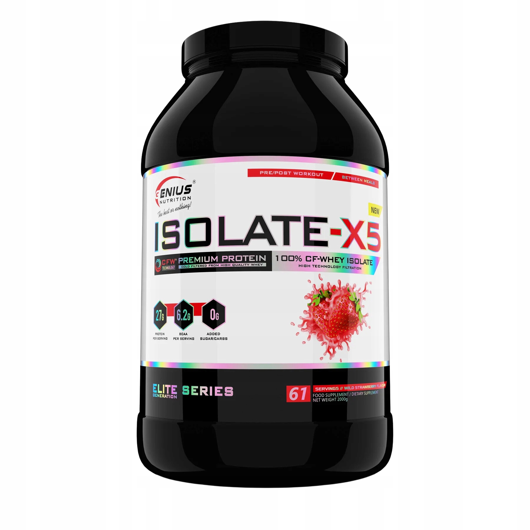 Genius Nutrition Isolate X5 2000g Wpi Čistý Proteinový Izolát