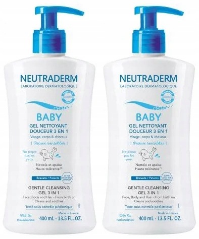 Neutraderm Baby Żel Myjący Łagodny 3w1 400ml