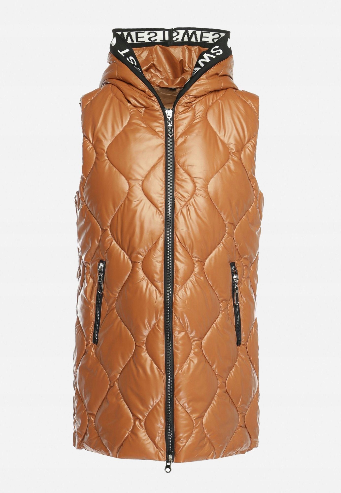 Born2Be Brązowa Kamizelka damska