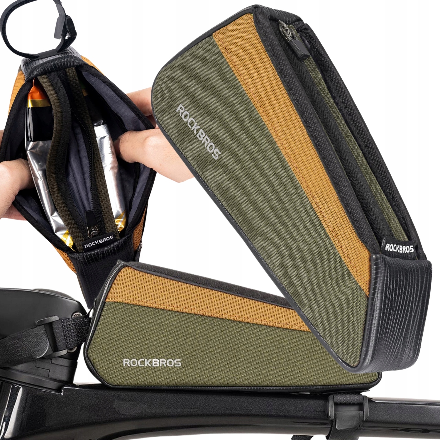 Sakwa Rowerowa Torba Na Ramę Wodoodporna Torba Na Rzepy Mini 0,25L Rockbros