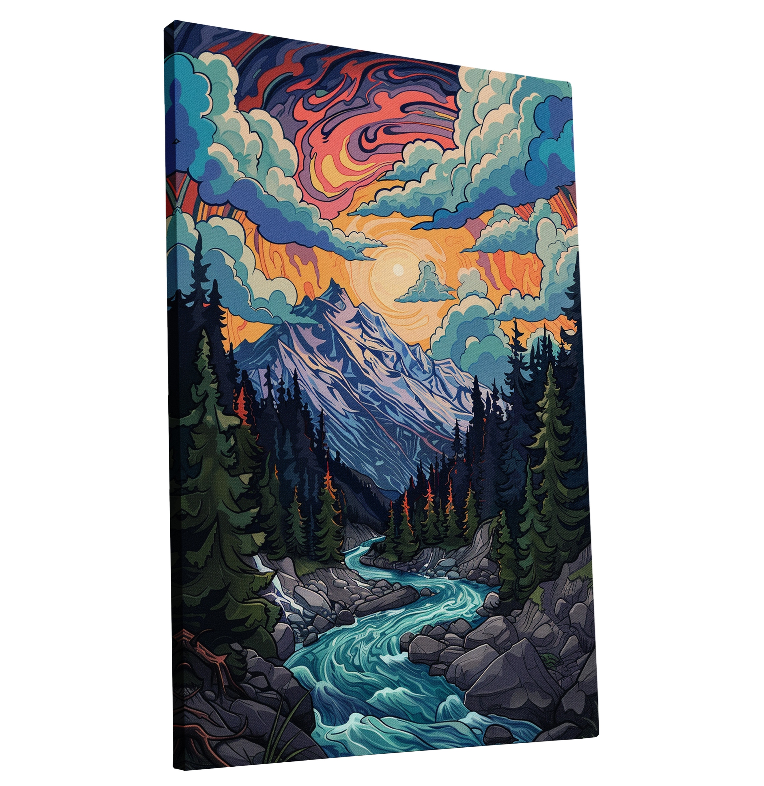 Obraz na plátně Malebná horská krajina do domu obývacího pokoje 80x120