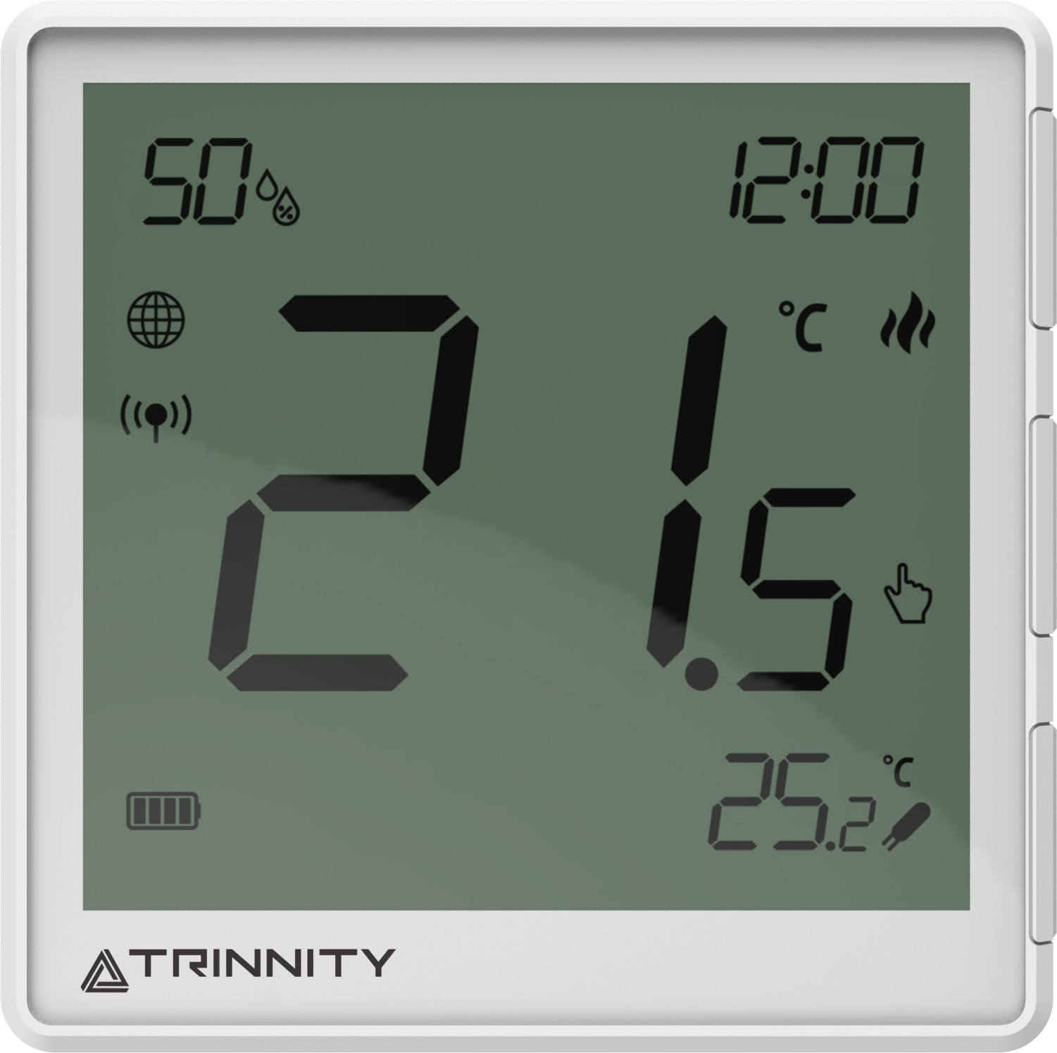 Regulátor teploty Trinnity na stenu ZigBee 3.0 Biely