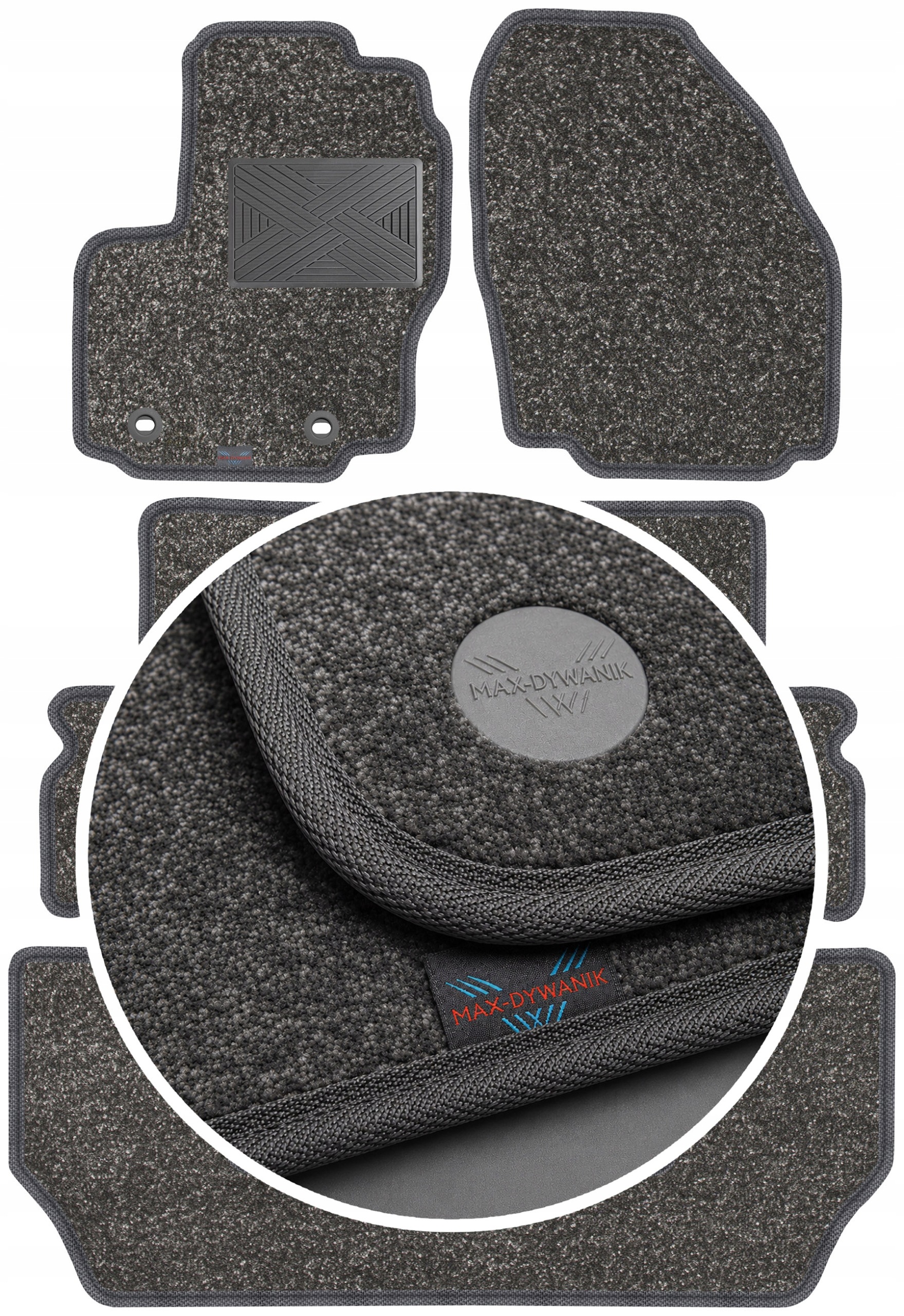 Ford Galaxy II 7os 2006-2010 Koberce do auta Perl-Line 12 mm