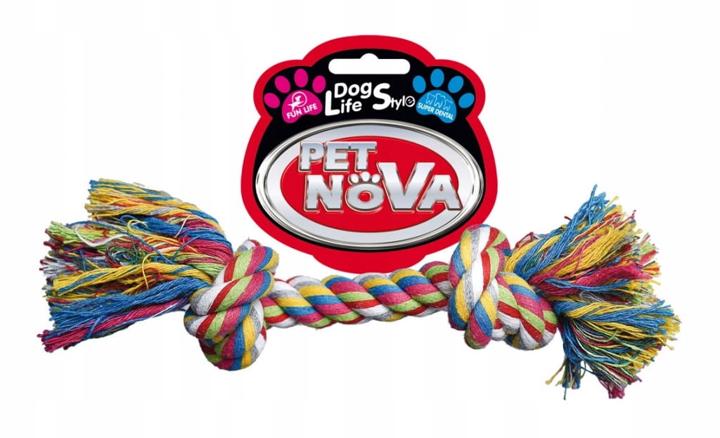 

Pet Nova zabawka Sznur bawełniany 2 węzły 17cm