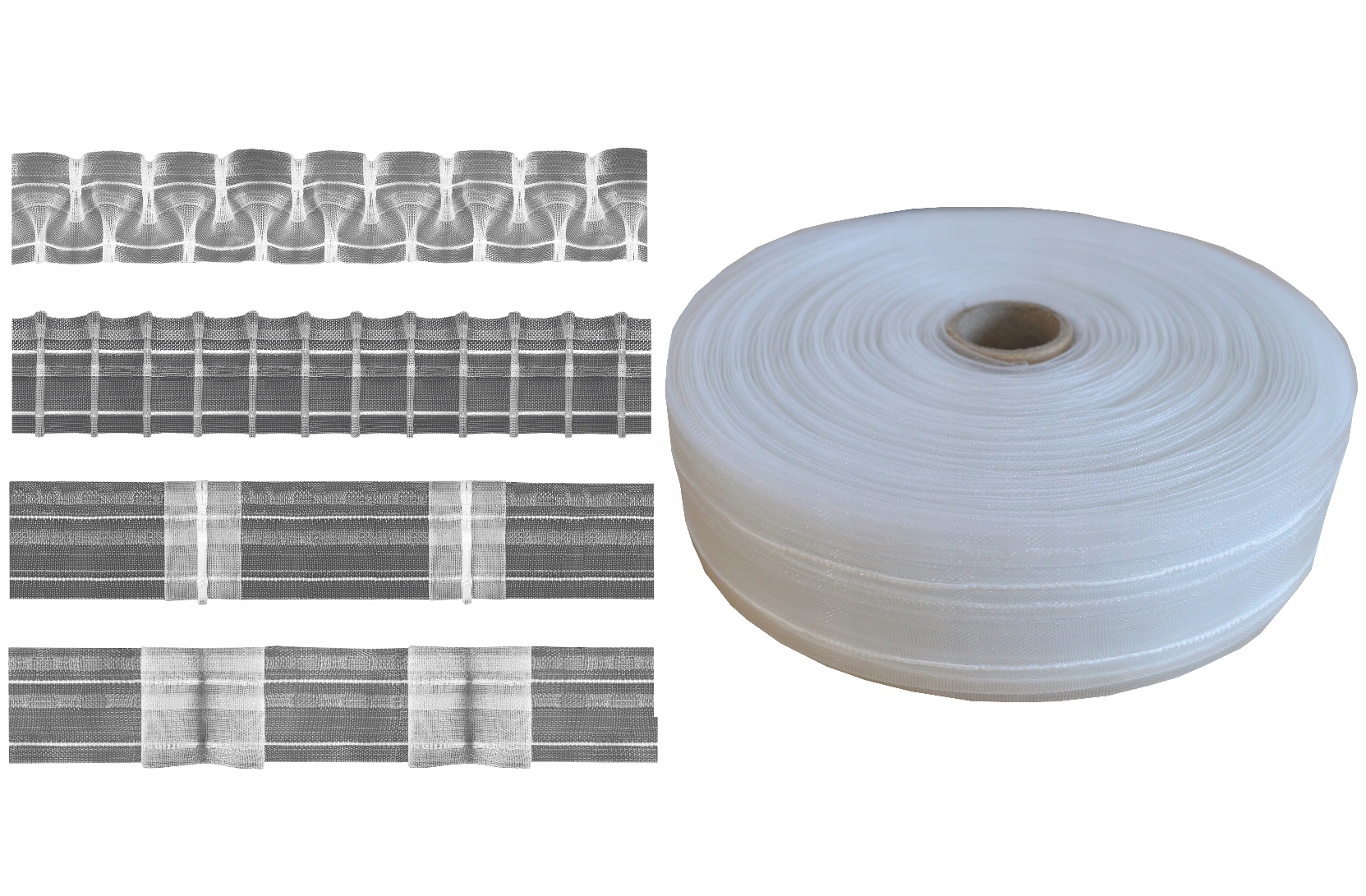 TAŚMA MARSZCZĄCA SMOK OŁÓWEK 1:2 TAŚMY 10 RODZAJI Marka inna