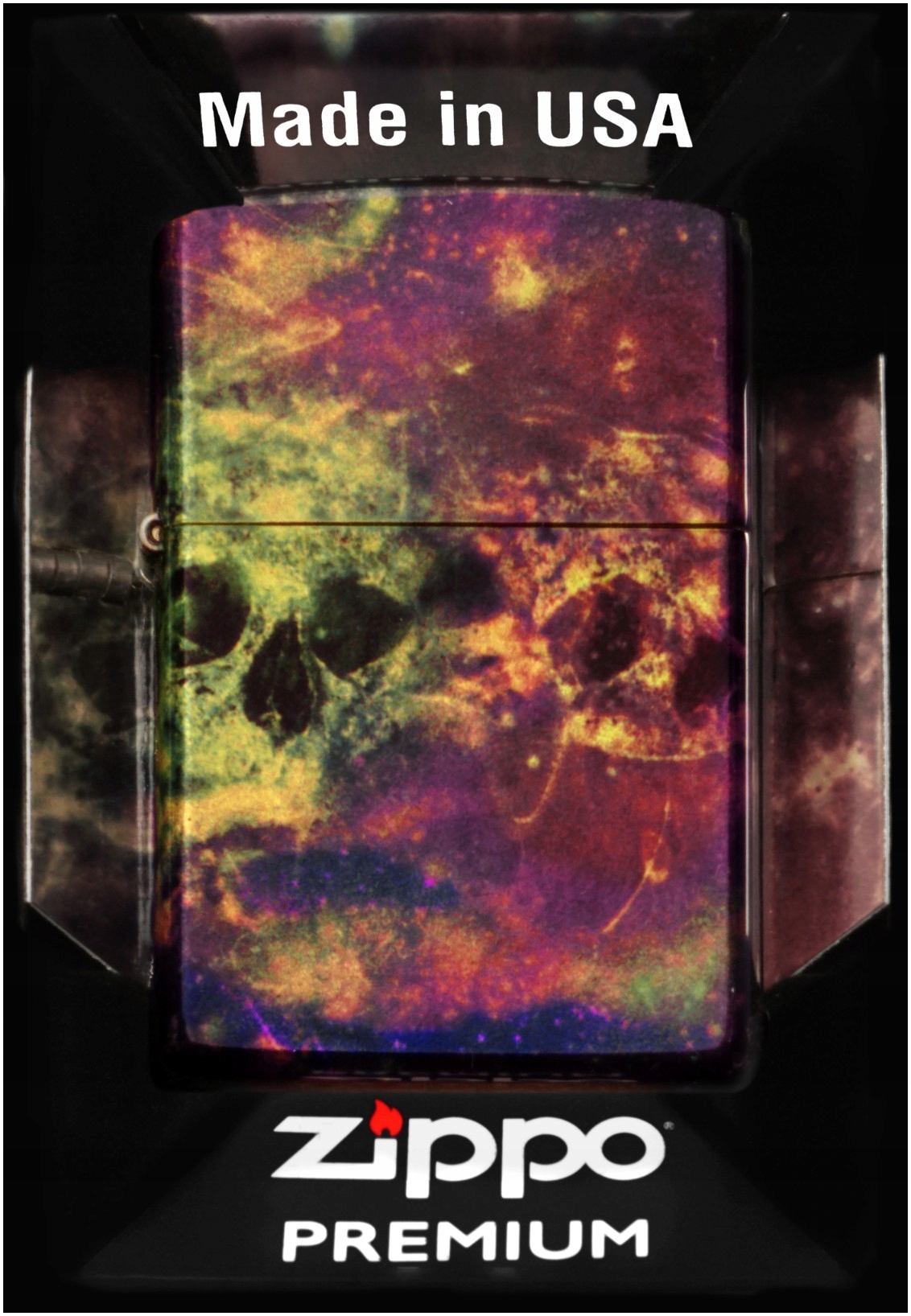 Zapalovač Zippo Galaxy Skull Design 60007174 Větruodolný benzínový