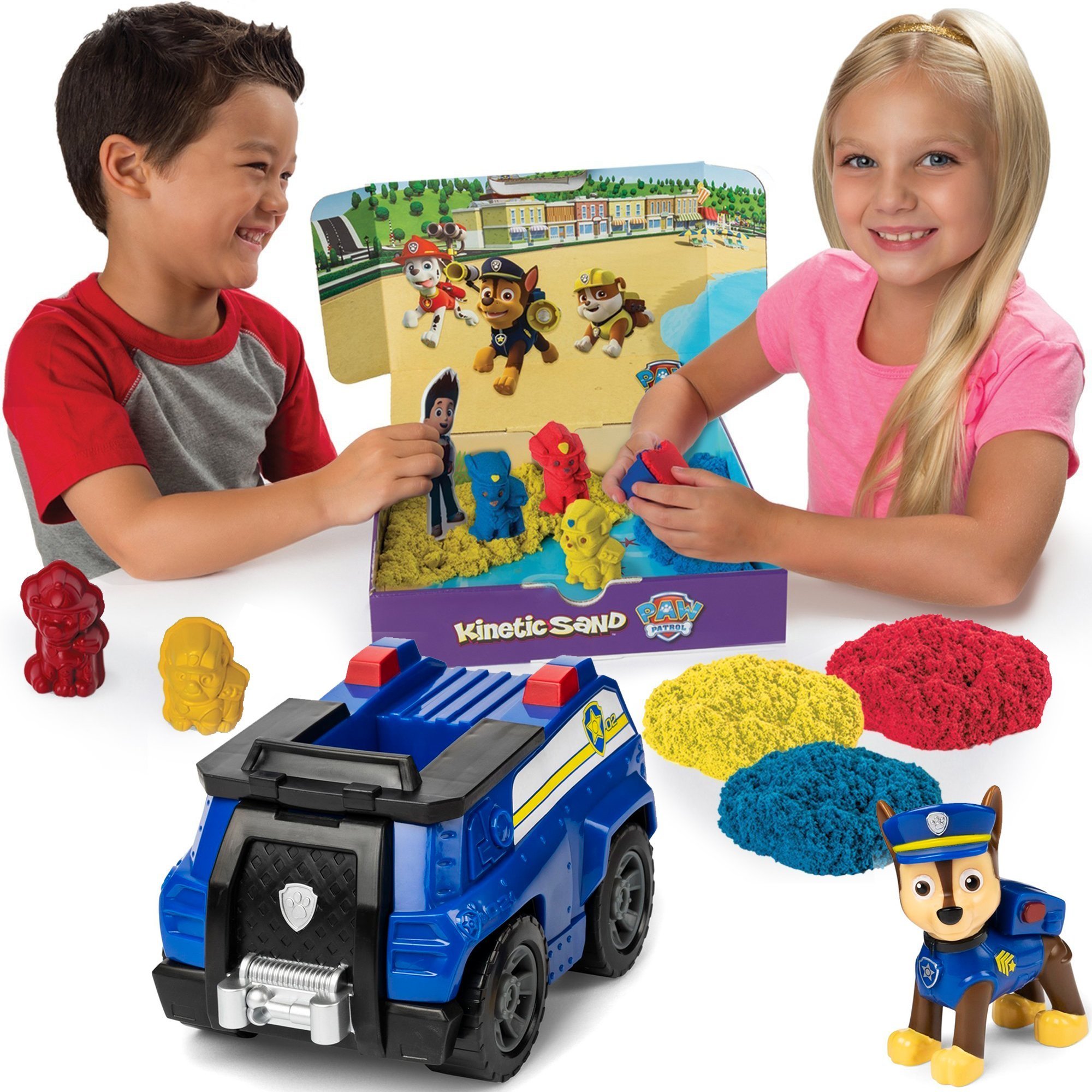 

Psi Patrol Chase Zestaw Radiowóz Kinetic Sand