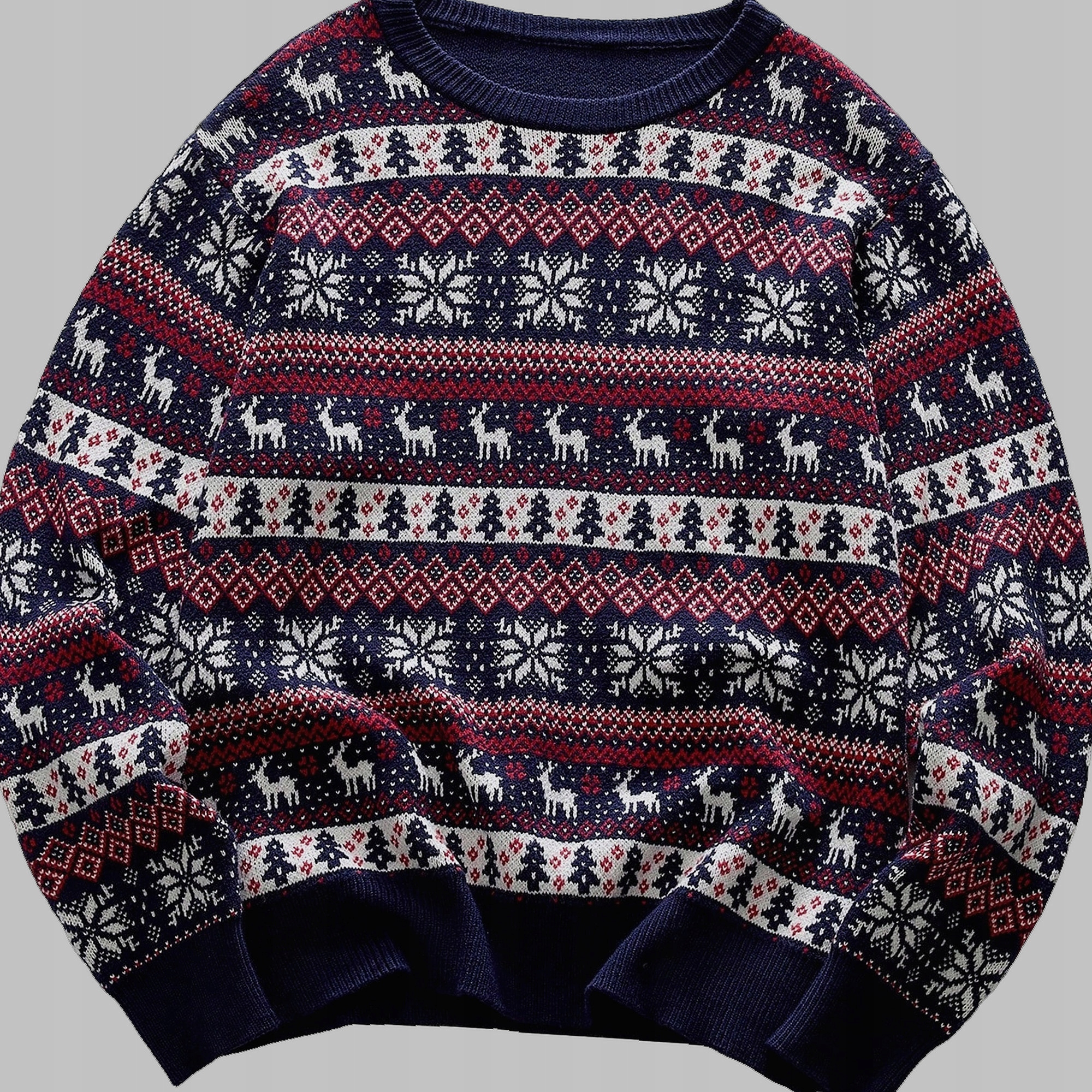 Pánský Svetr Klasický s vánočním motivem Casual Shein M