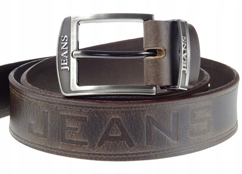 

Pasek męski skórzany Polski Jeans brąz 115 cm