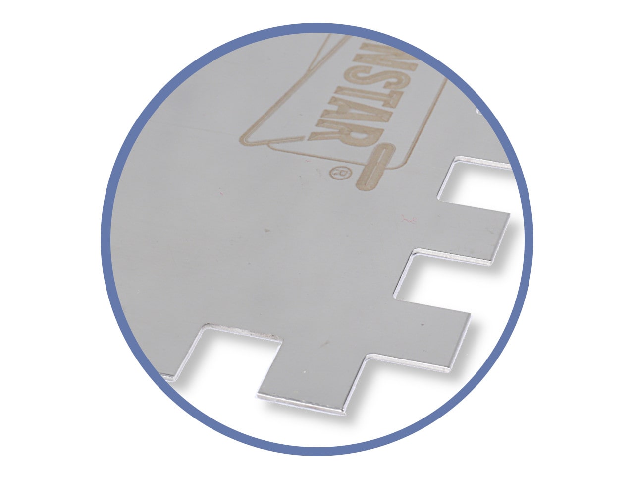 PACA NIERDZEWNA ZĘBATA 128x480 MM ZĄB 10x10 MM UCH. DREWNIANY INSTAR 5610 Typ paca