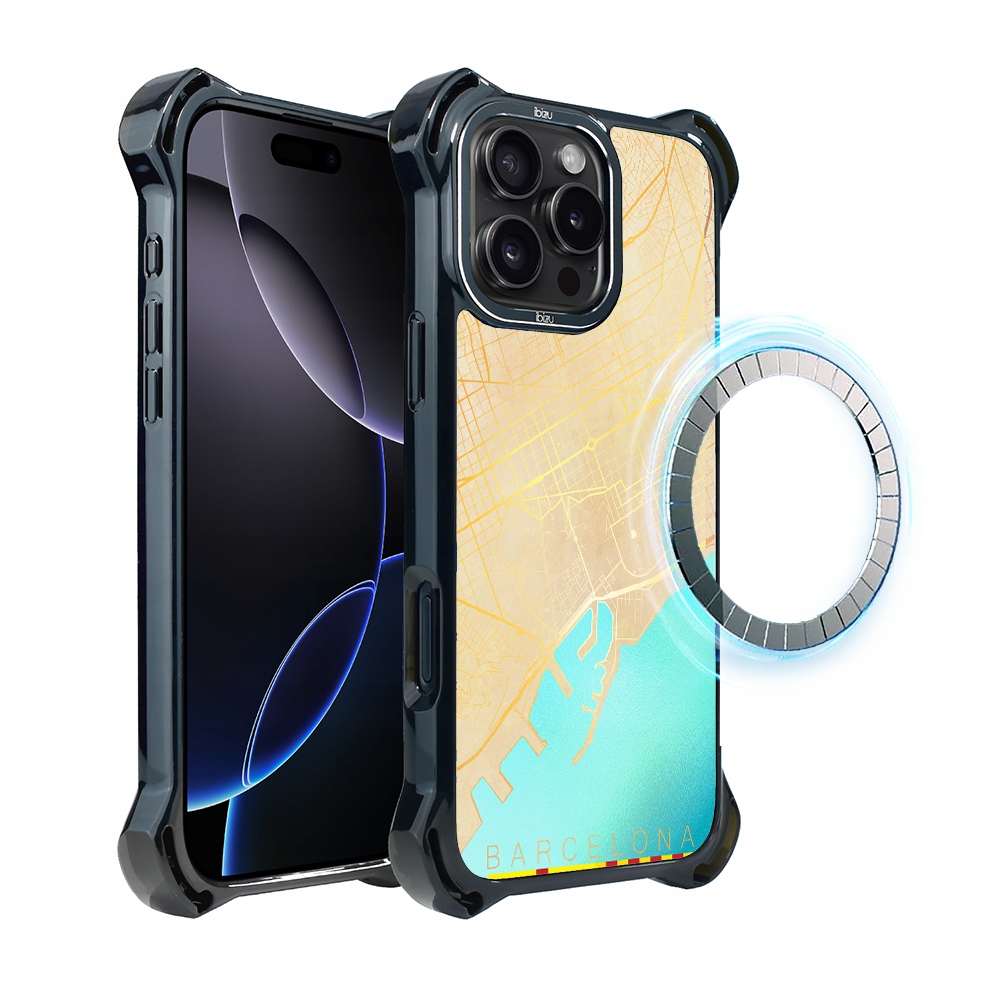 Pouzdro pro iPhone 16 Pro Ibizu DropGuard Ultra s MagSafe, Barcelona